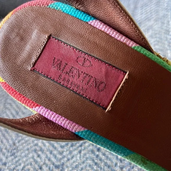 Valentino rainbow espadrille wedges Size: 39 - Picture 16 of 16